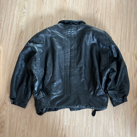 FDR Vintage Leather Bomber Jacket - Picture 4 of 6